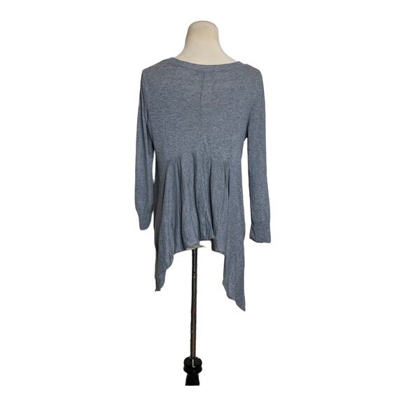 Kersh crew neck long sleeves asymmetrical sweater size large - Picture 2 of 8